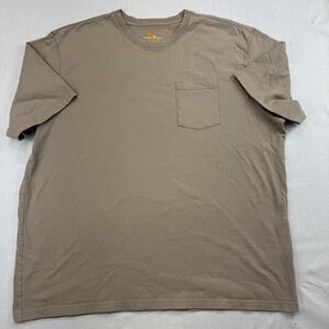 Carhartt K87 Pocket T Shirt Men’s 3XL Brown Tan Original Fit Heavyweight Cotton